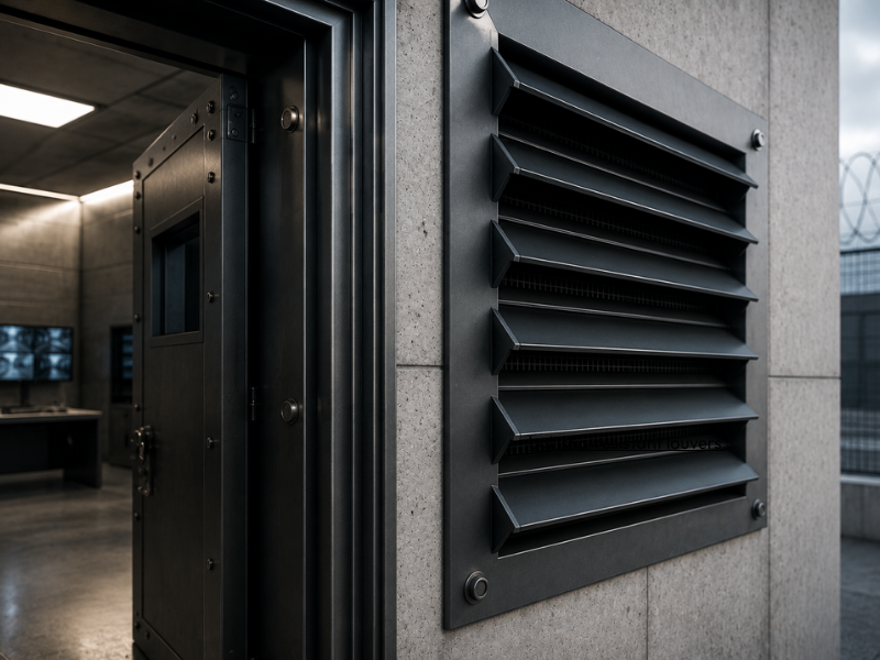 ballistic-resistant louvers