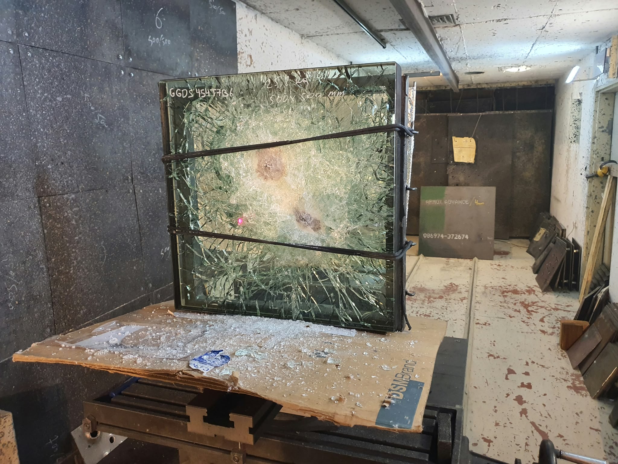 Reinforced Glazing Test